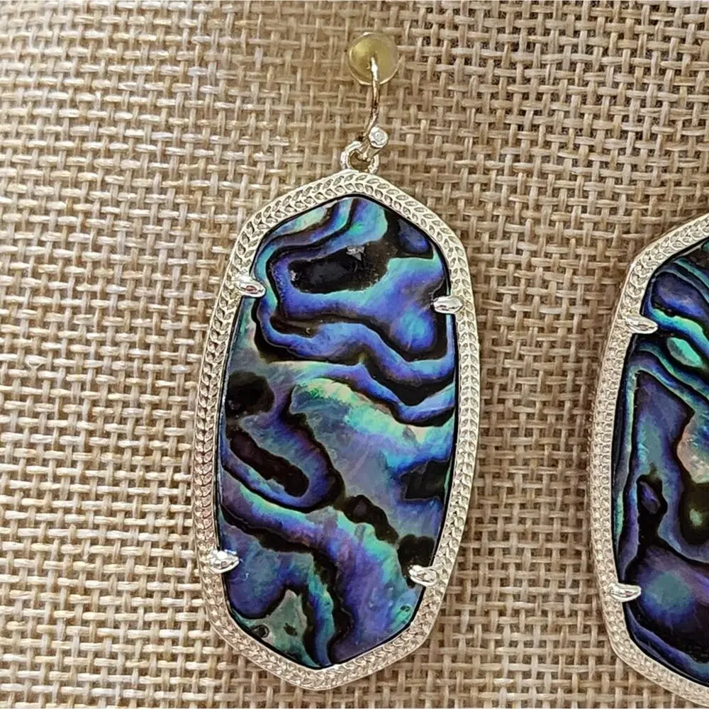 Kendra Scott Gold and Abalone Gorgeous‎ Hand Picked Stones Danielle Earrings